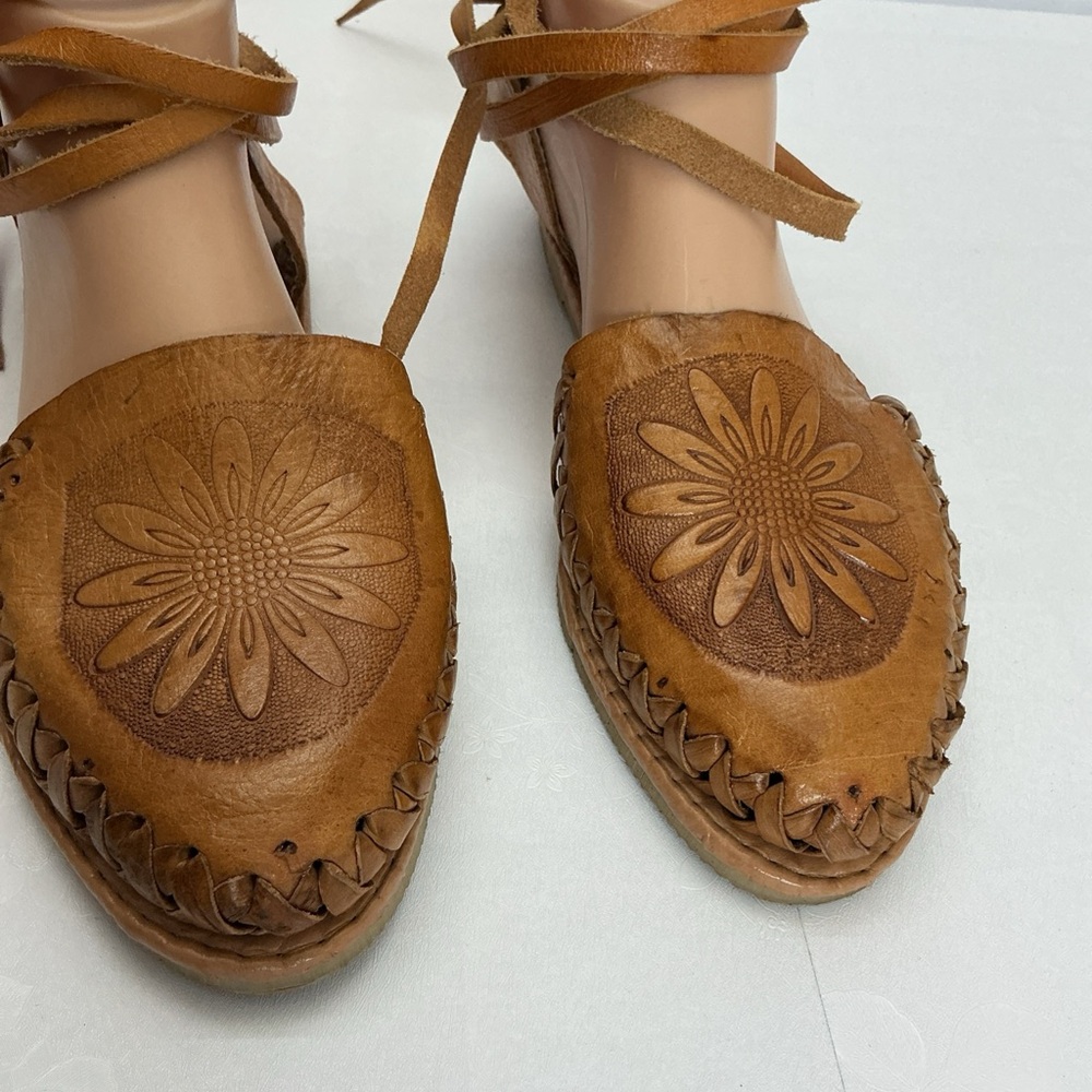 Brown Leather Women's Shoes - Picture 3 of 5